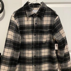 Old navy Soft-Brushed Sherpa-Lined Shacket for Men